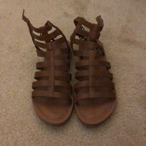brown sandals